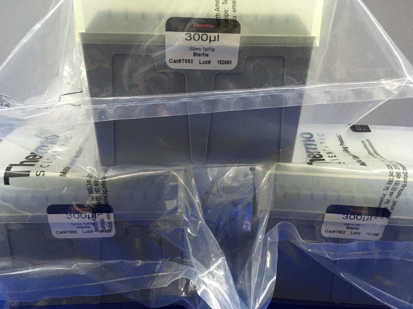3 PKGS OF - THERMO SCIENTIFIC 7082 300ul 102mm TALLTIP STERILITY NOT GUARANTEED