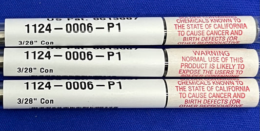 PACE 1124-0006-P1 CONICAL SHARP SOLDER EXTENDED TIP 3/28” - 1 LOT QTY 3