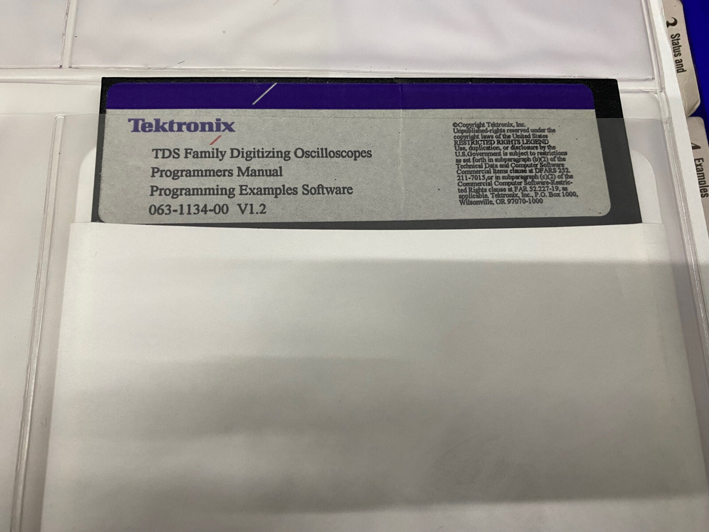 TEKTRONIX TDS 070-9556-00,FAMILY DIGITIZING OSCILLOSCOPES PROGRAMMER MANUAL