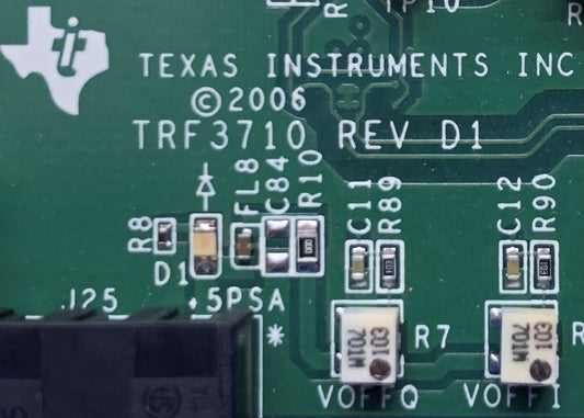 Texas Instruments TRF3701 REV D1 Evaluation Module RF Developmental Tool