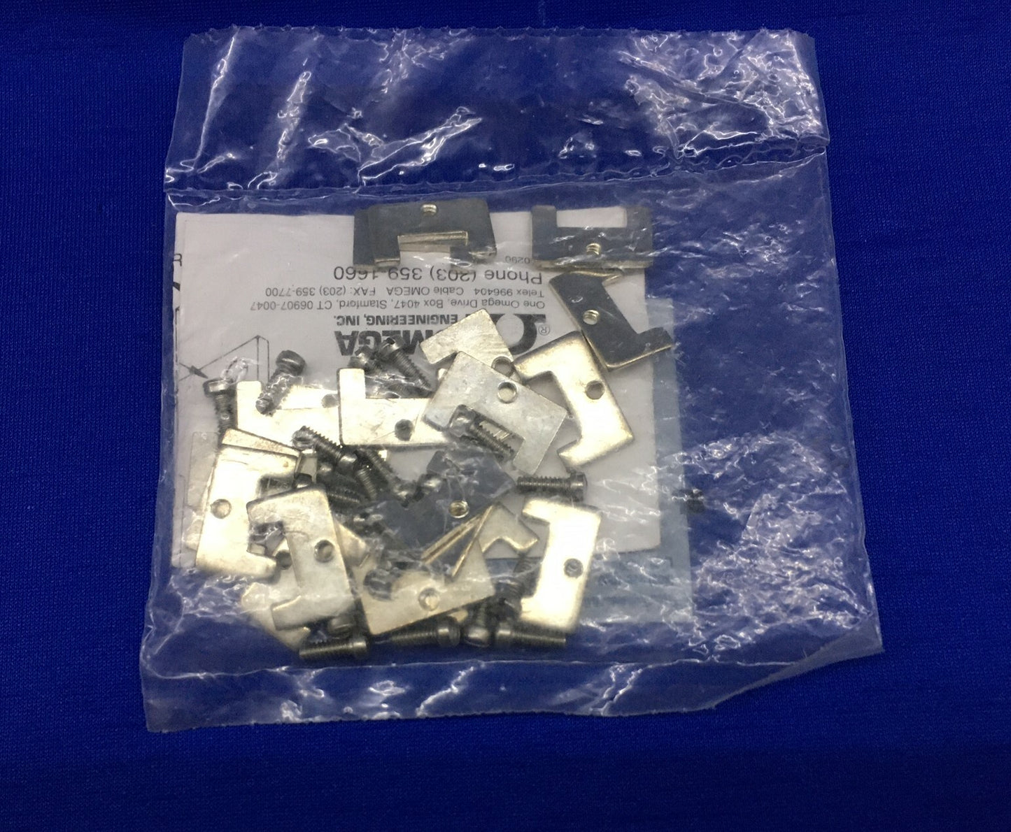 1 PKG OF 20 CLIPS/SCREWS - OMEGA MH-JP-10 JACK PANEL ACCESSORIES/MOUNTING CLIPS