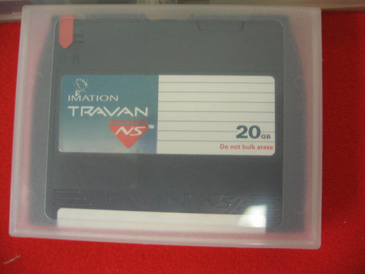 IMATION TRAVAN NS 20 GB DATA TAPE CARTRIDGES ( USED) MAY REQUIRE FORMAT