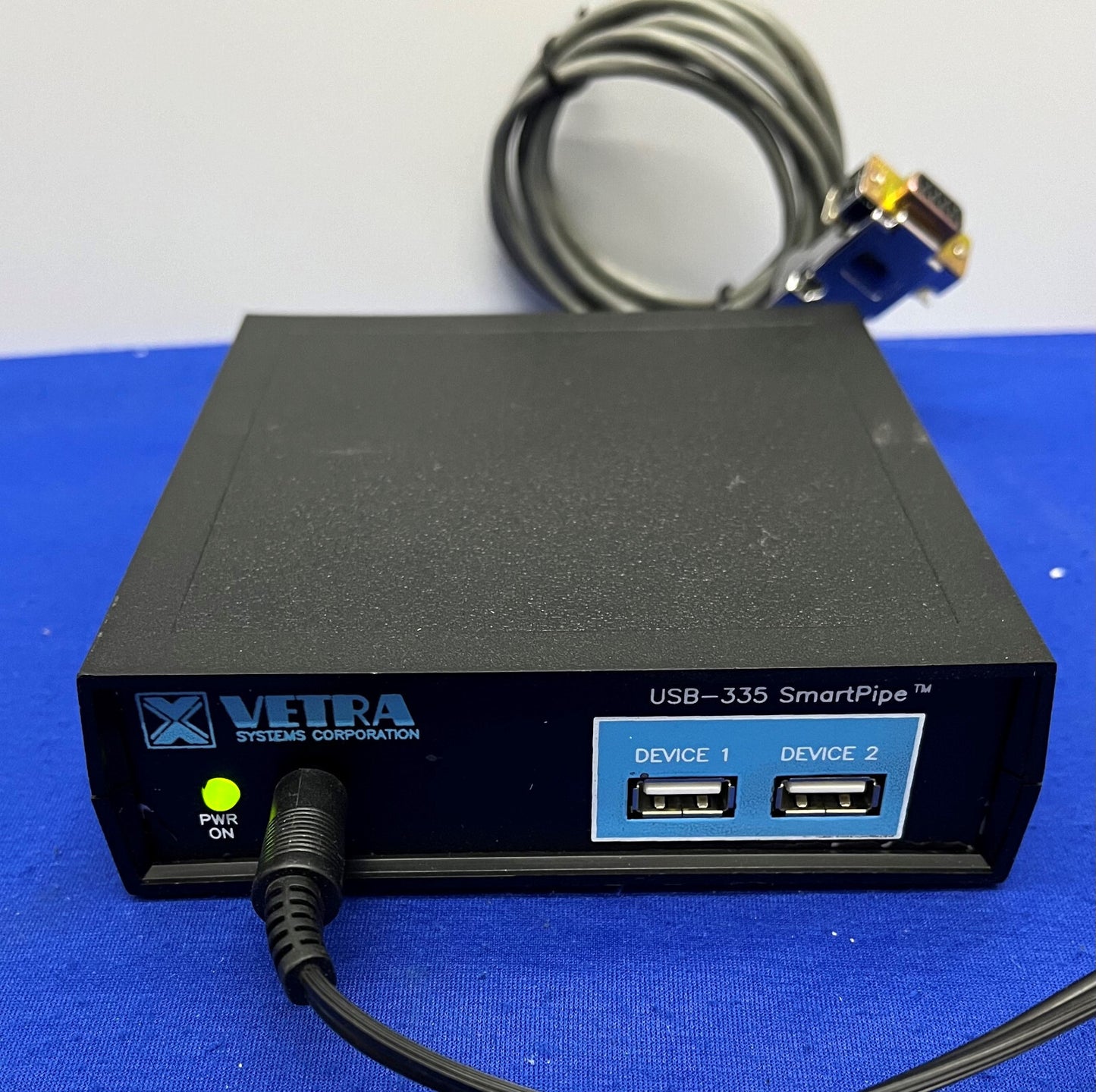CONVERTIDOR USB-335 SMARTPIPE™ DE VETRA SYSTEMS CONCENTRADOR USB DE 2 PUERTOS CON FUENTE DE ALIMENTACIÓN