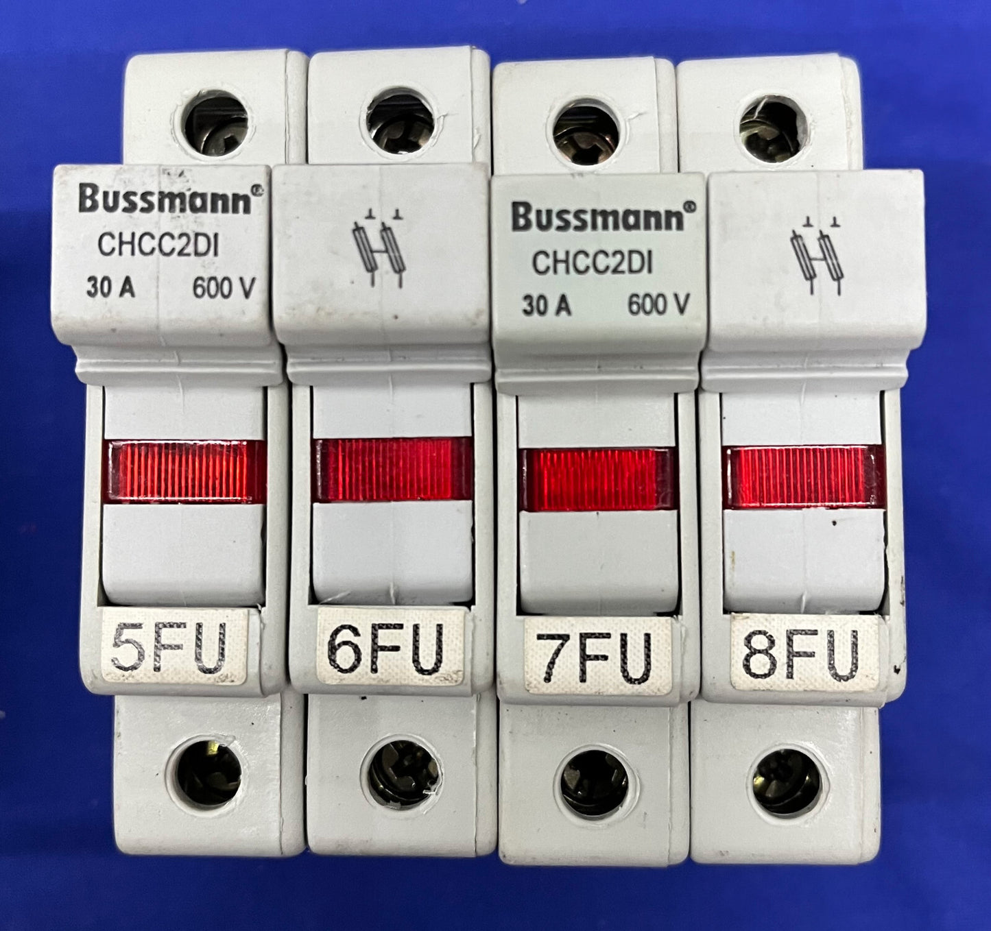 BUSSMANN ® CHCC2D1 / SERIE CHCC, 2-poliger Sicherungshalter, 600 V, 30 A, 1 Charge, Menge 4