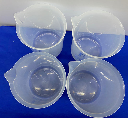 CORNING ® REUSABLE POLYPROPYLENE LOW-FORM BEAKER GRADUATED 5000 ml - 1 LOT QTY 4