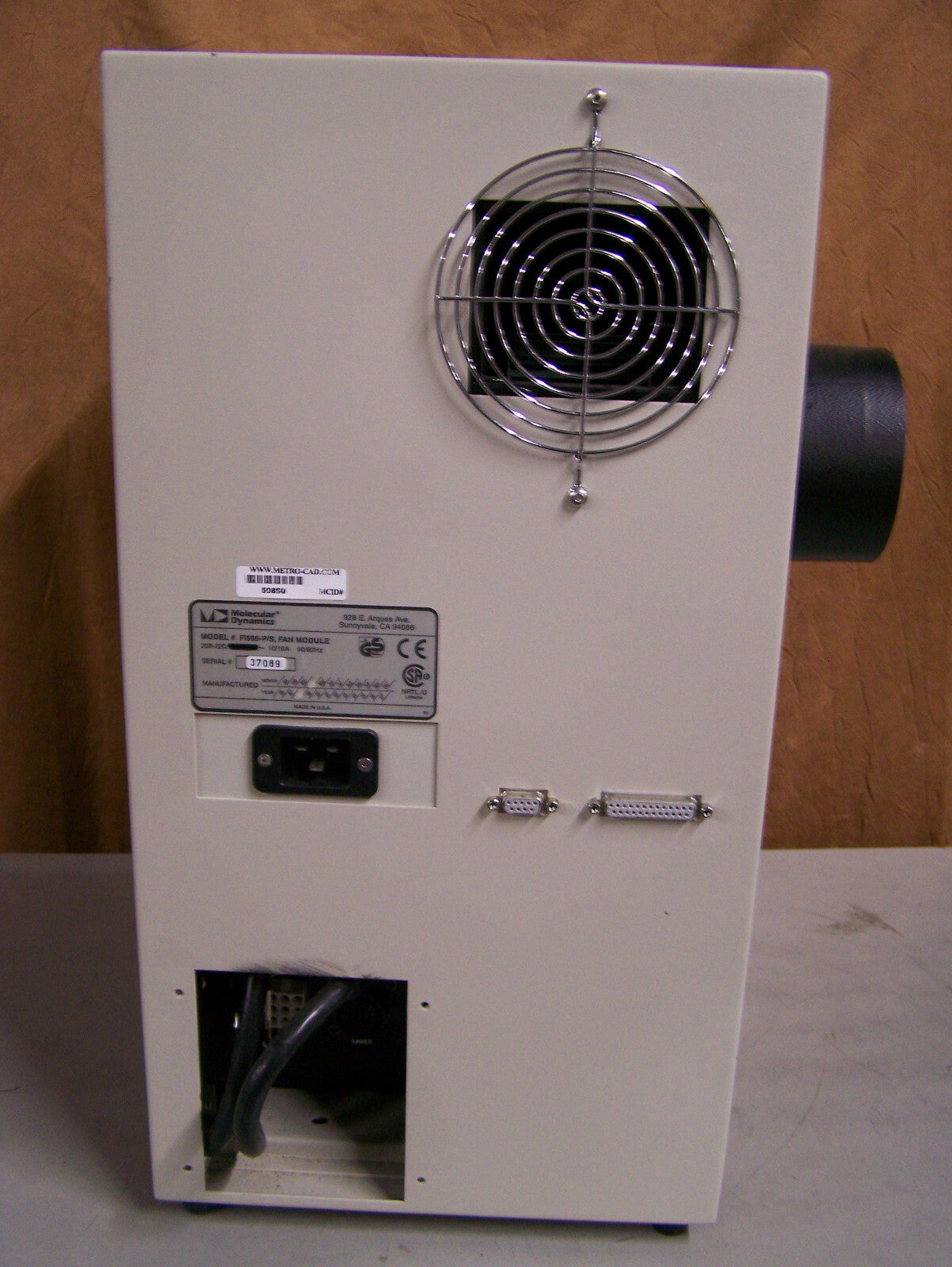 MOLECULAR DYNAMICS F1595 P/S FAN MODULE 208-220 VAC 10/10 AMP 50/60 HZ