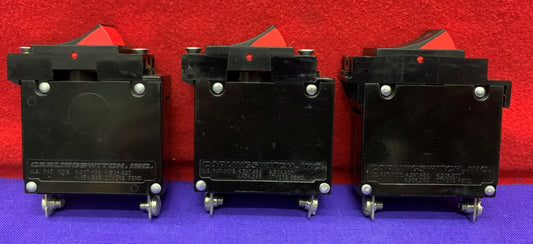 Lot of 3 AF1-B0-46-718-331-C Circuit Breaker 18.5 AMP 277V Max / Trip Amps 23.1