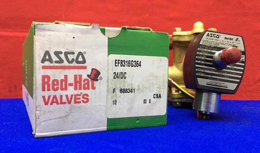 ASCO RED-HAT II EF8316G364 SN F888341 SOLENOID VALVE