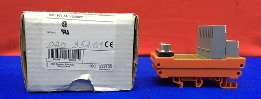ABB / ENTRELEC 002035203 / 20352.03B DIN RAIL IEC:60V 1A -2 50mm2