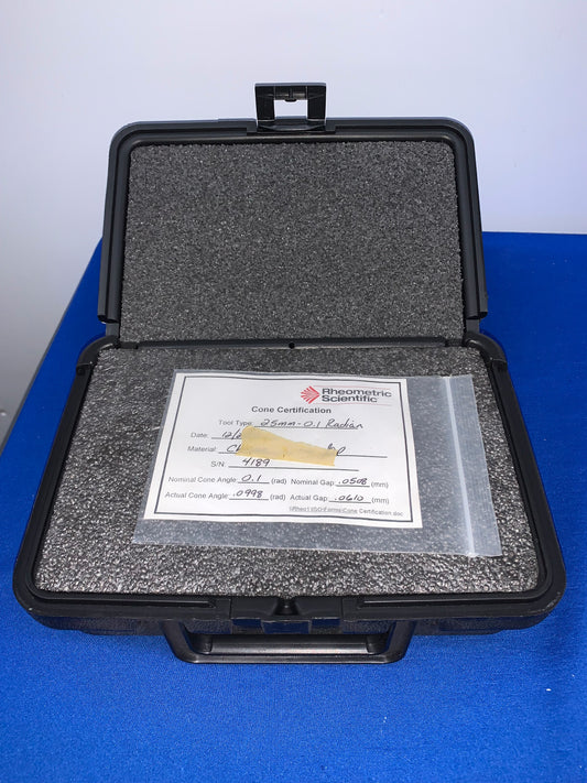 RHEOMETRIC SCIENTIFIC, SR-5, 4189, 25mm - 0.1 RADIAN RHEOMETER CONE