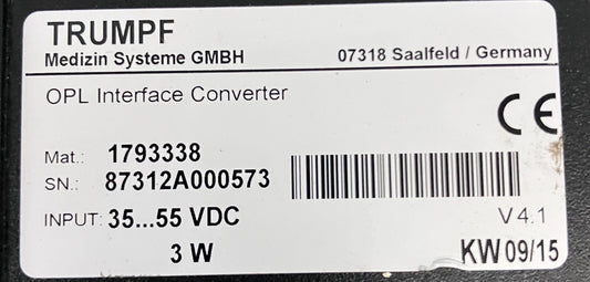 TRUMPF 1793338 OPL INTERFACE CONVERTER