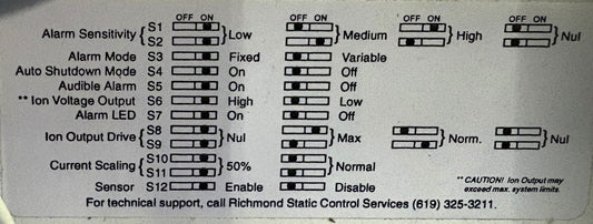 Static Control Services,Auto Balance Pulse Flow Controller,AB 250 PARTS REPAIR