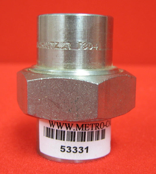 SCHNITZER T3041 1/2 " X 1/2" NPT STAINLESS STEEL UNION