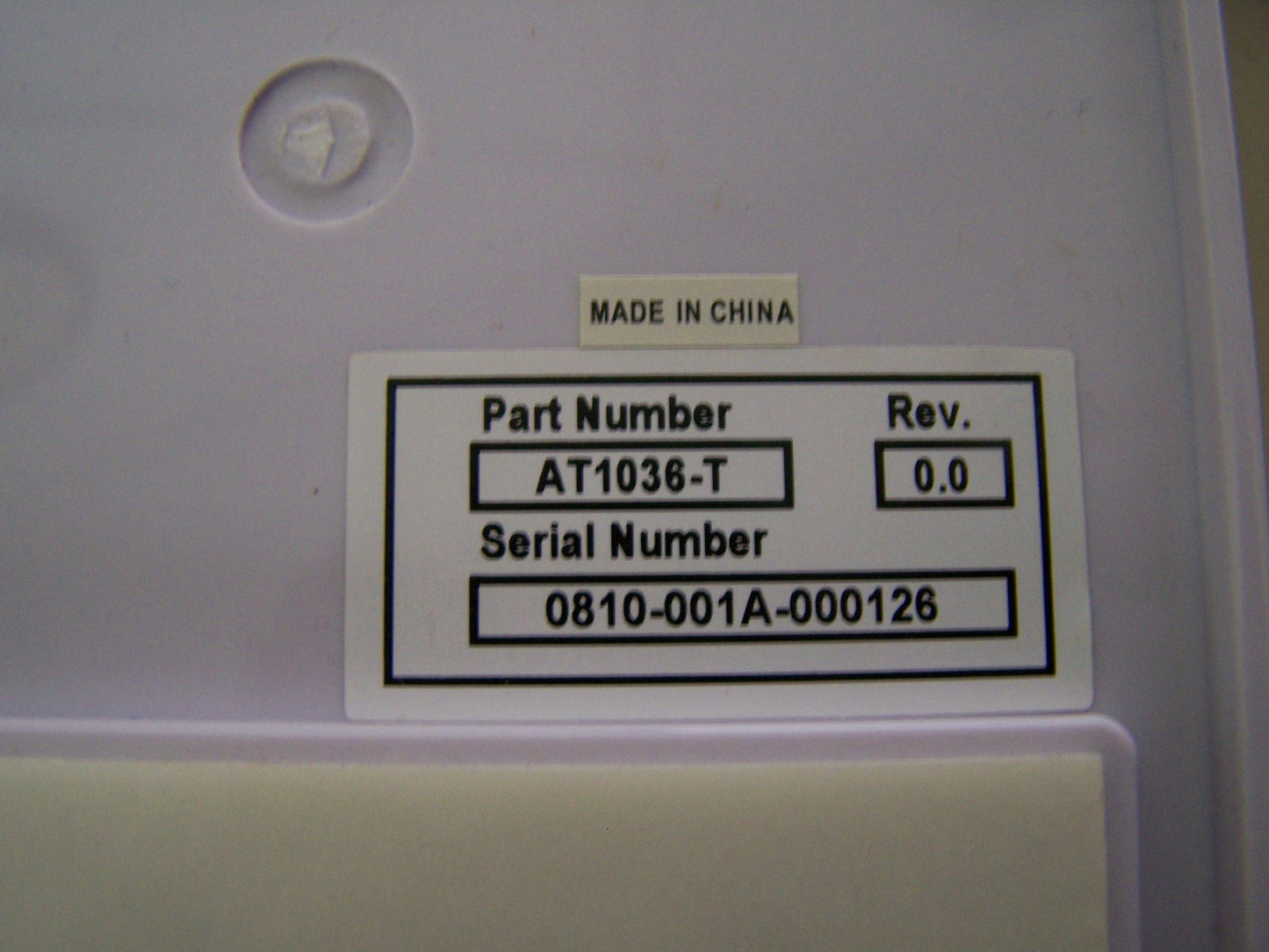 MICRONOVA AT1036-T SN 0810-001A-000126 SOAP DISPENSER NO TOUCH / TOUCH FREE