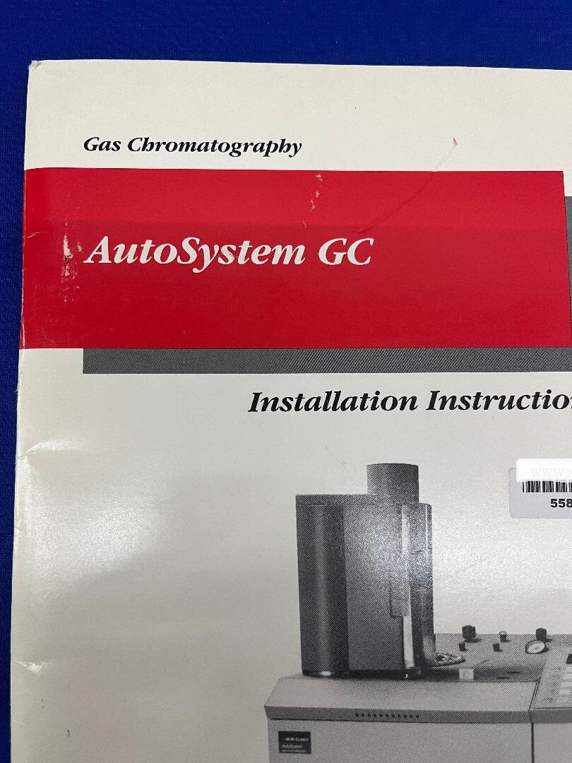 PERKIN ELMER 0993-8399 GASCHROMATOGRAPHIE AUTOSYSTEM GC INSTALLATIONSHANDBUCH