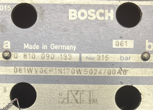 BOSCH 0810090133 081WV06P1N170WS024/00A0 PMAX 315 VALVE