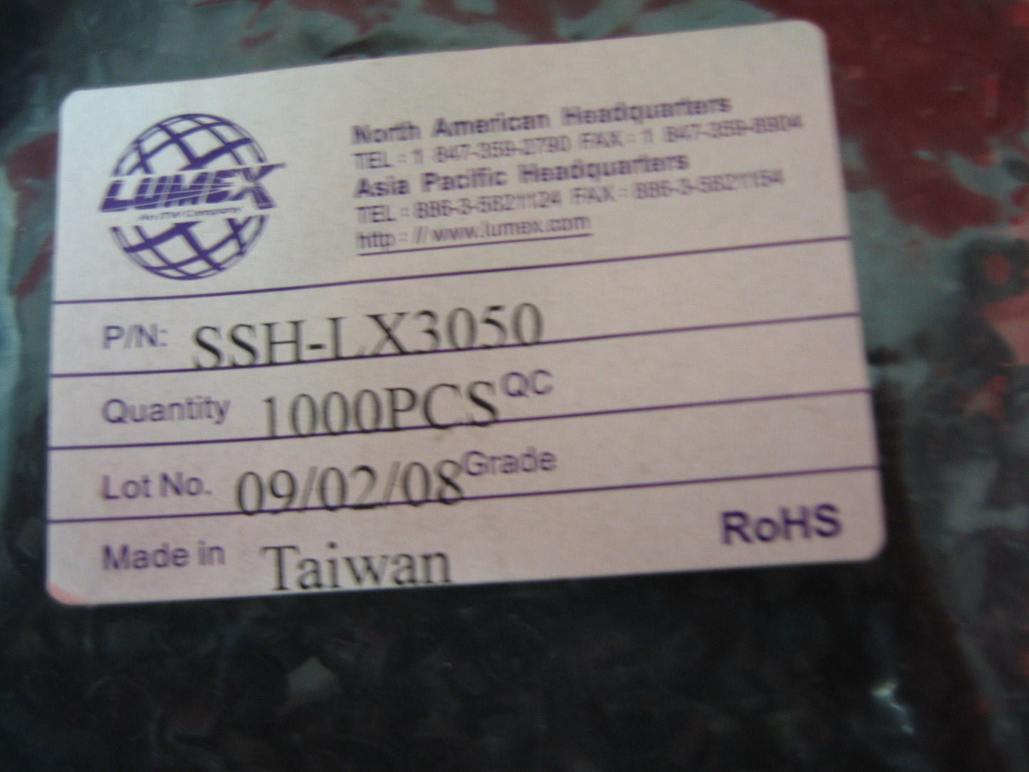 LUMES LED BUSHING SSH-LX3050THRU HOLE LED RETAINING BUSHING 3mm LED