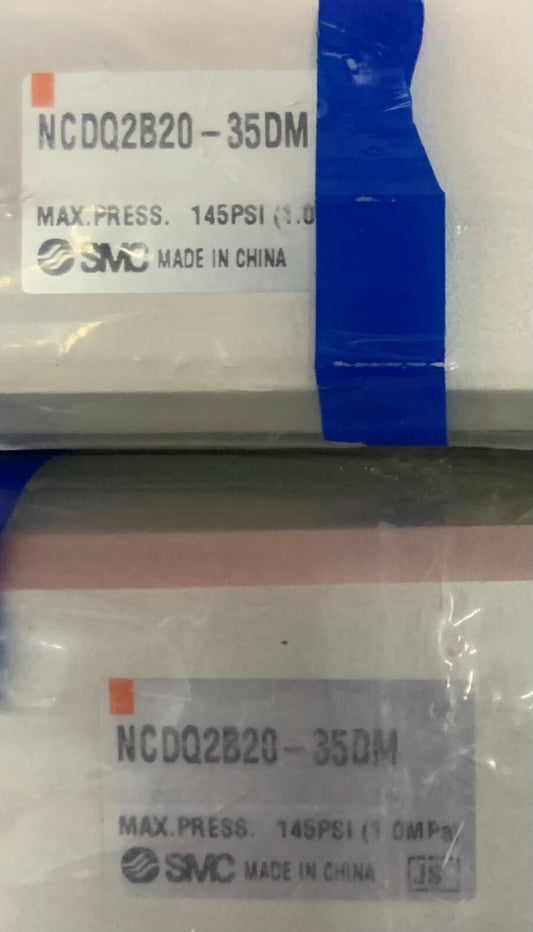 Lot of 2 - SMC NCQ2 Compact Cylinders NCDQ2B20-35DM