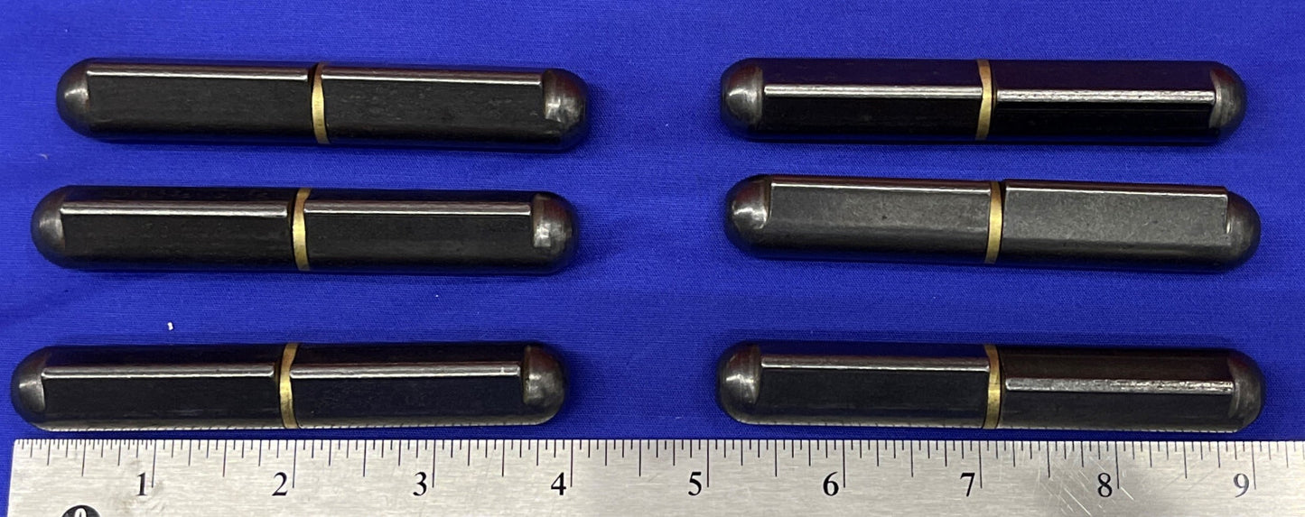1 Lot of QTY 6 - Weld on Steel Hinge 4” (Bullet like welding hinges)