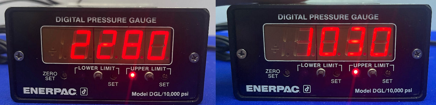 ENERPAC DGL1 / DGL-1 DIGITAL PRESSURE GAUGE 10,000 PSI - FOR PARTS/REPAIR