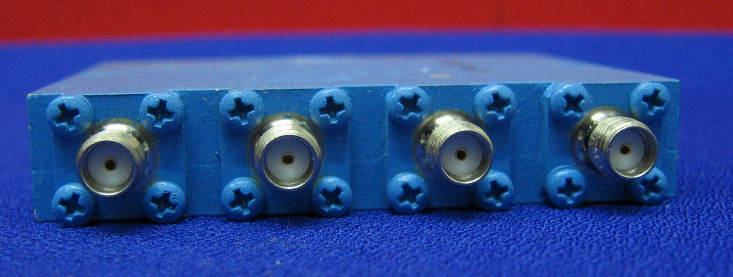 PASTERNACK PE2015 500hm 4 WAY SMA POWER DIVIDER FROM 2 GHz TO 4GHz