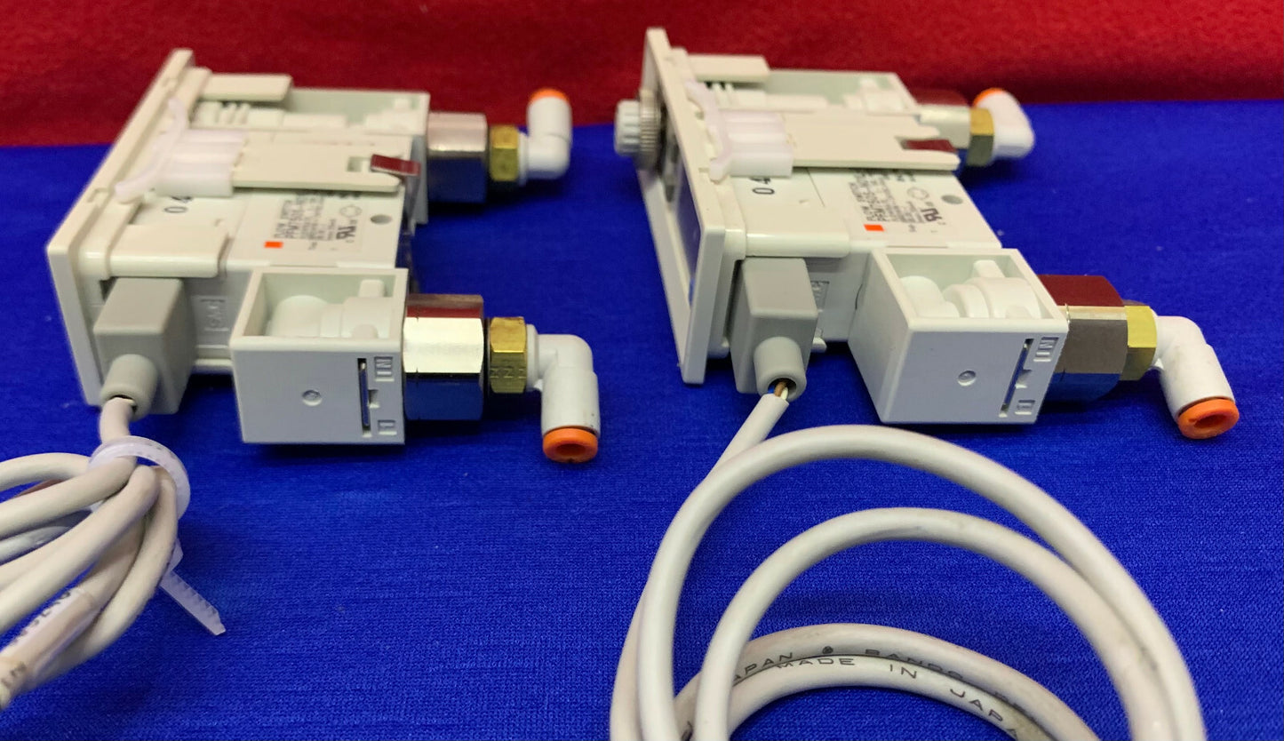 1 Lot Qty of 2 - SMC Digital Flow Switch PFM750S-N01L-E FLOW RATE 1-50L