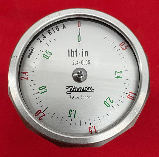 TOHNICHI / MOUNTZ ATG TORQUE GAUGE 2.4BTG-A / 2.4 BTG-A Ibf-in 2.4-0.05 w/ CASE