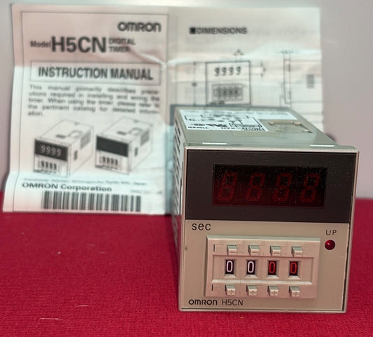 OMRON H5CN-XAN LED TIMER 100-240 VAC LOT 2972. 297202 3A 250VAC
