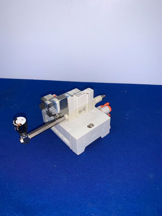 SMC ARBY3000-06-P-2-X1 SOLENOID VALVE W/ 3 SY3140-5LOZ