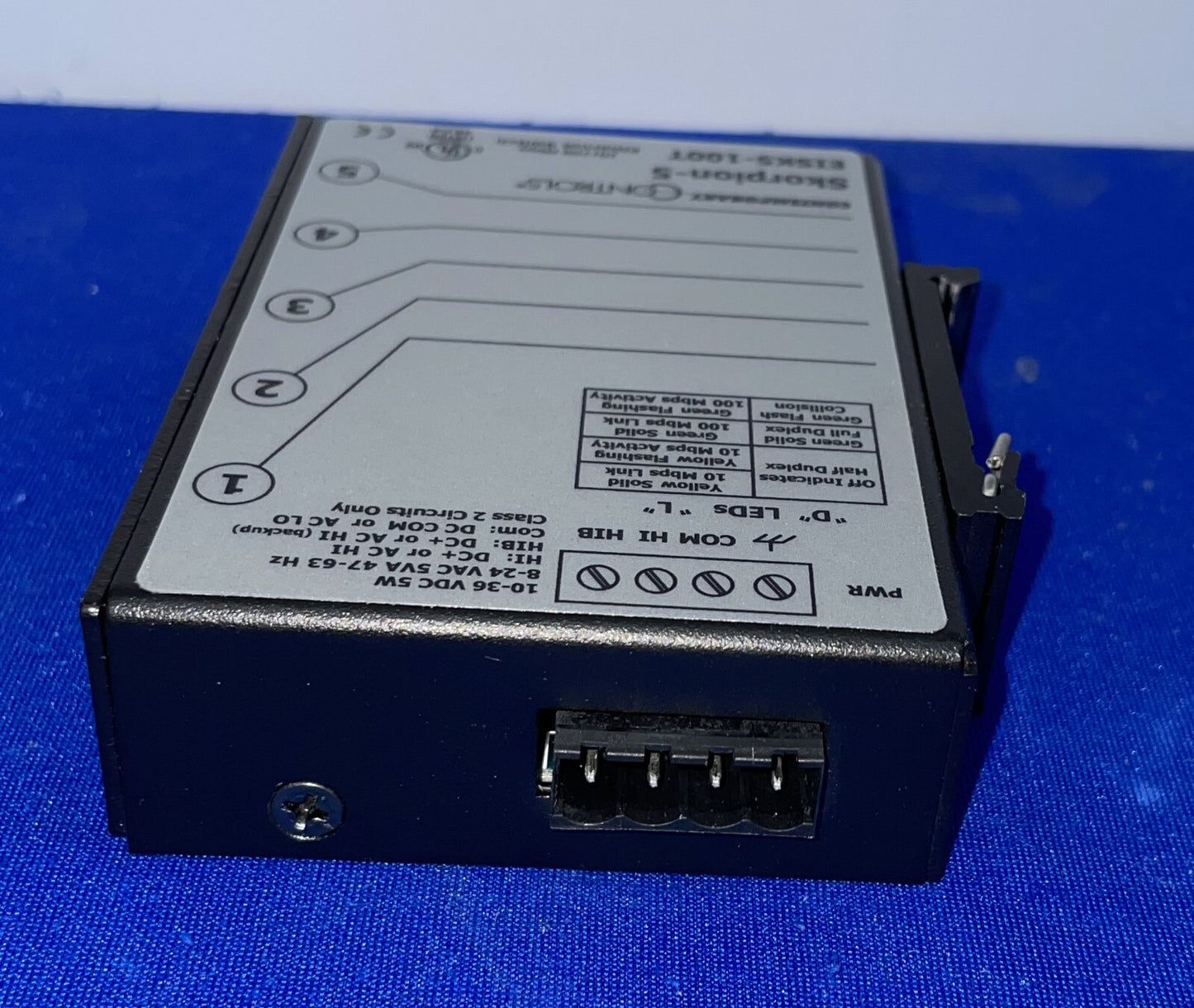CONTEMPORARY CONTROLS EISK5-100T 5 PORT ETHERNET SWITCH SKORPION-5