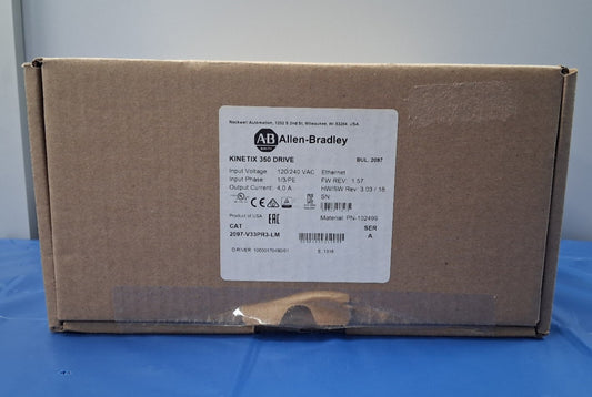 Allen Bradley KINETIX 350 SERVO DRIVE 2097-V33PR3-LM PN-102499 120V /240 NEW