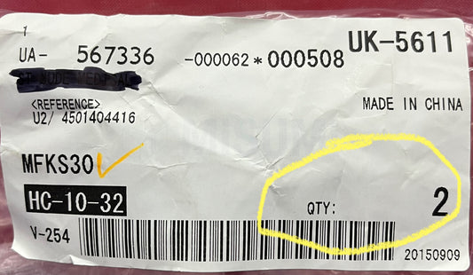 1 PKG QTY OF 2 - MISUMI MFKS30 OIL FREE BUSHING WITH HOUSING BRASS ALLOY FLANGED