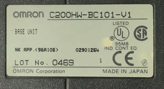 Omron C200HW-BC101-V1 10 Slot Backplane Base Unit