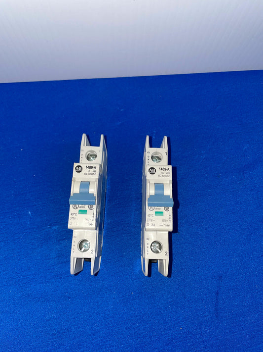 AB, 1489-A, MINI CIRCUIT BREAKER, SELLING AS 1 LOT QTY 2