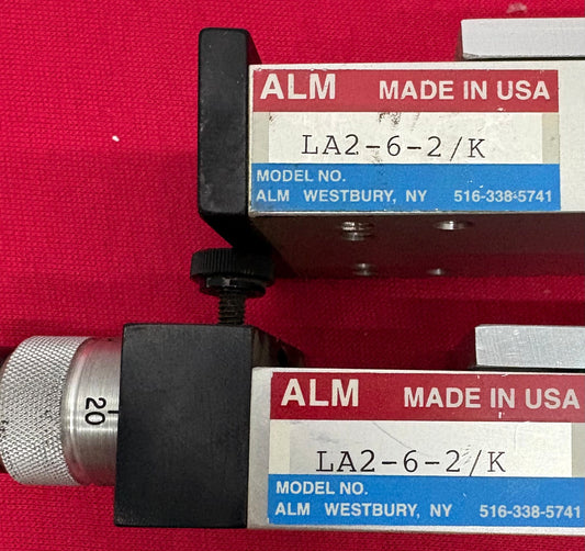 ALM LA2-6-2/K POSITION LINEAR CROSS-ROLLER SLIDE STAGE - 1 LOT QTY 2