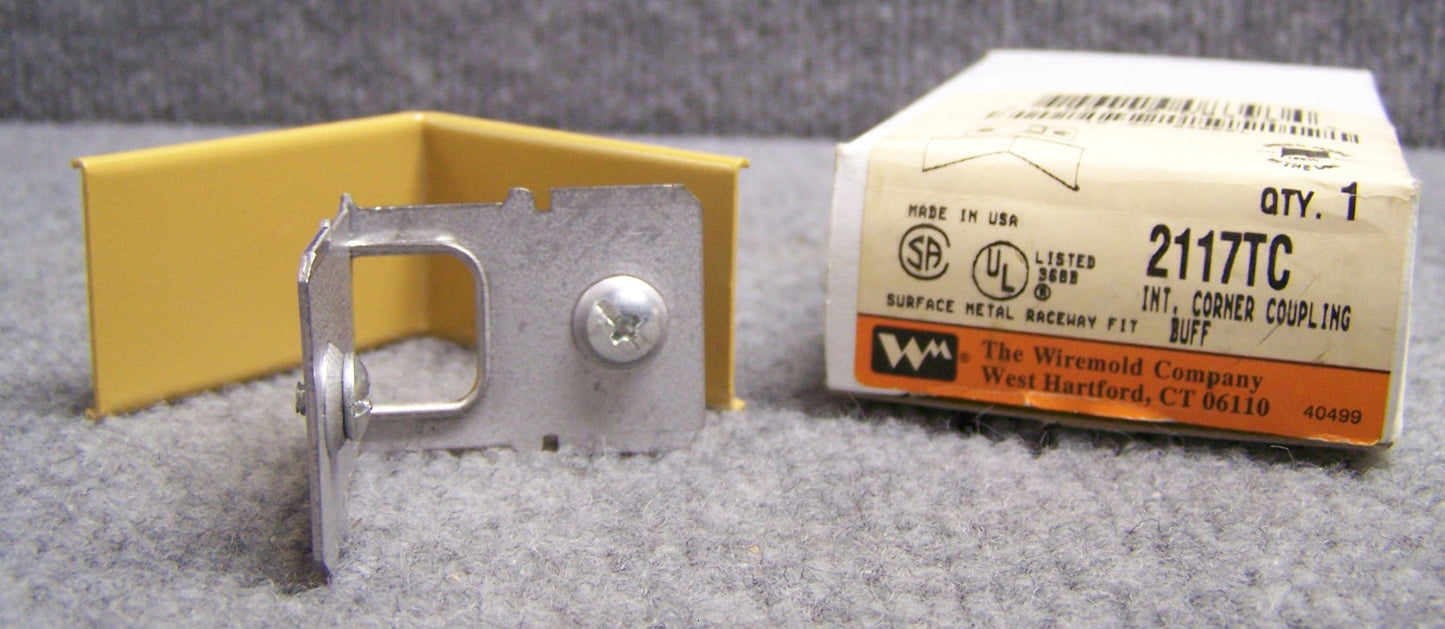 THE WIREMOLD COMPANY 2117TC INT. CORNER COUPLING BUFF