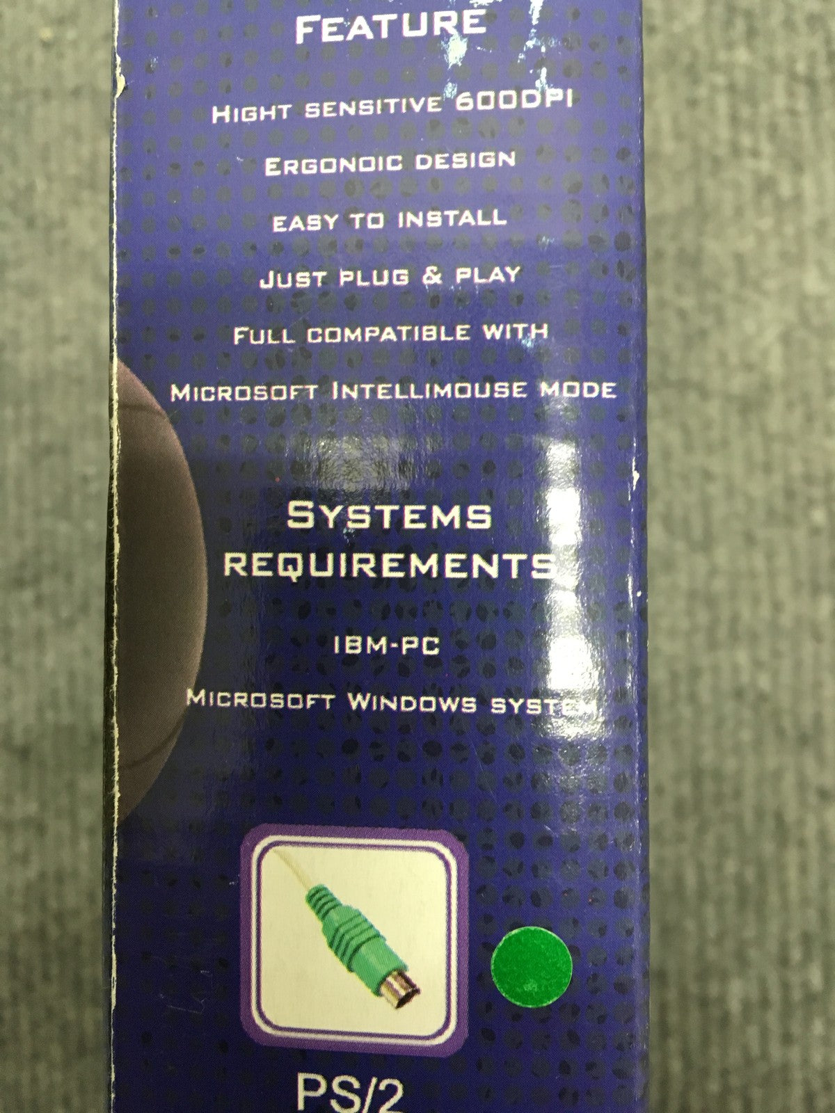 SCROLL-MAUS, HOCHEMPFINDLICH, 600 DPI