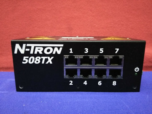 N-TRON 508TX INDUSTRIAL ETHERNET SWITCH 8 PORT