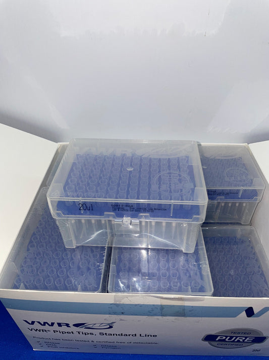 VWR 10017-064 Aerosol Barrier, Low Retention Pipet Tips, Standard Line 20µl