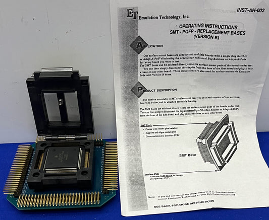 ET EMULATION TECHNOLOGY BC-V-210PZ/1-VP SURFACE MOUNT EMULATOR ADAPTER