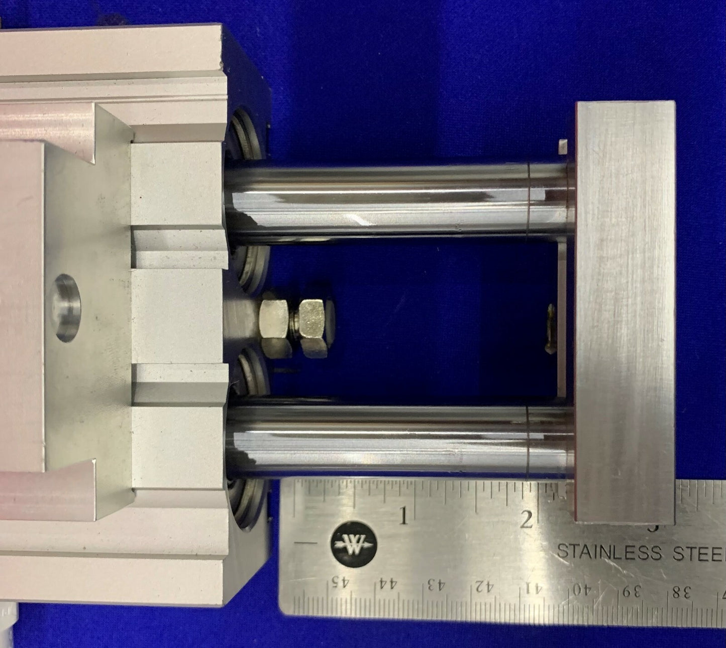 SMC CXSM32-50 Dual Rod Guided Cylinder with SMC D-Z76 Sensors
