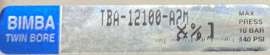Bimba TBA-12100-A2M Twin Bore Actuator Air Table Slide w/SMC D-F9N Sensor