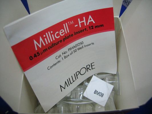 MILLIPORE PIHA 012 50 PIHA01250 LOT NO.N7EOMA08 0.45um CULTURE PLATE INSERTS