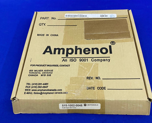 AMPHENOL ® / MOTOROLA MRJ-5380-01 / 515-1002-0048 MODULAR JACK CONNECTOR 30 PCS