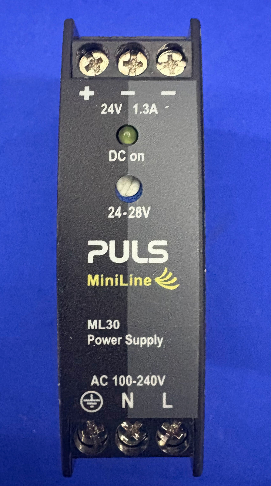 PULS MINILINE ML30 POWER SUPPLY ML30.241 AC/DC DIN RAIL SUPPLY 24V 30W