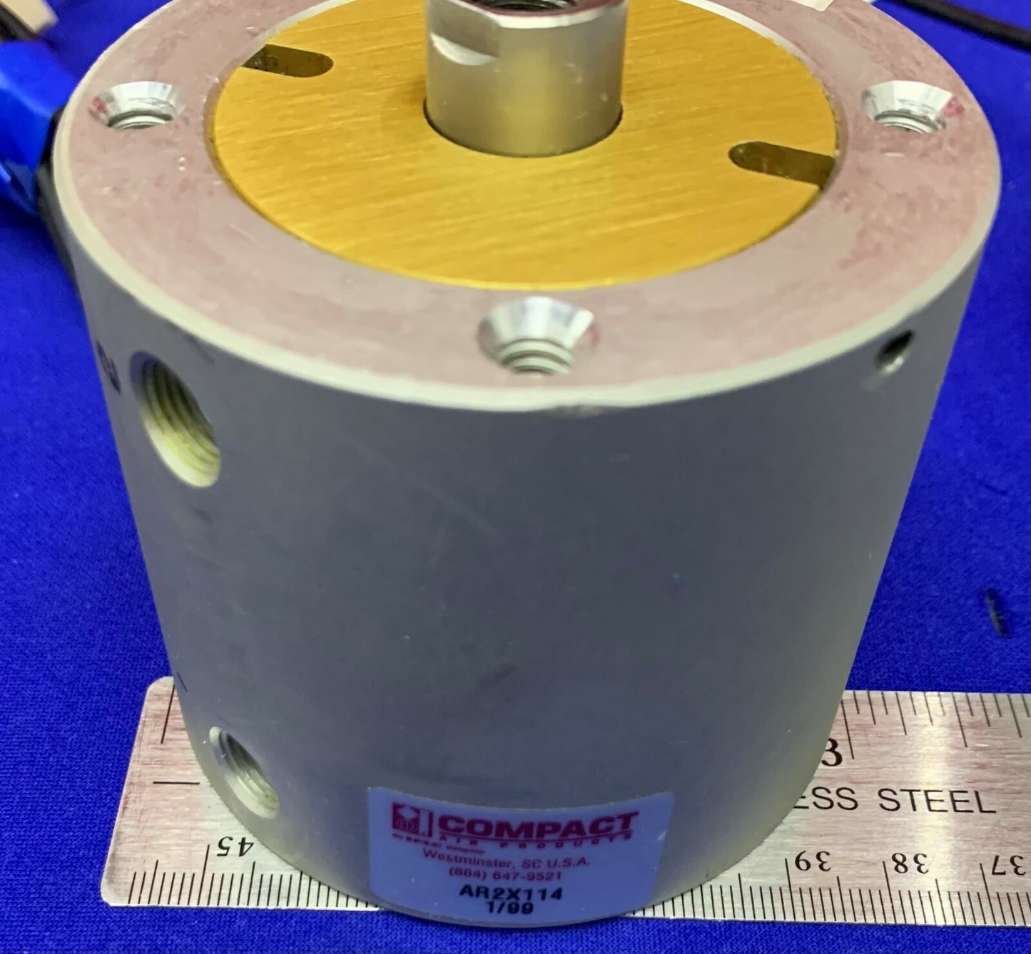 LOT OF 2 Compact Air Products AR2X114 Pneumatic Piston Inch Cylinders