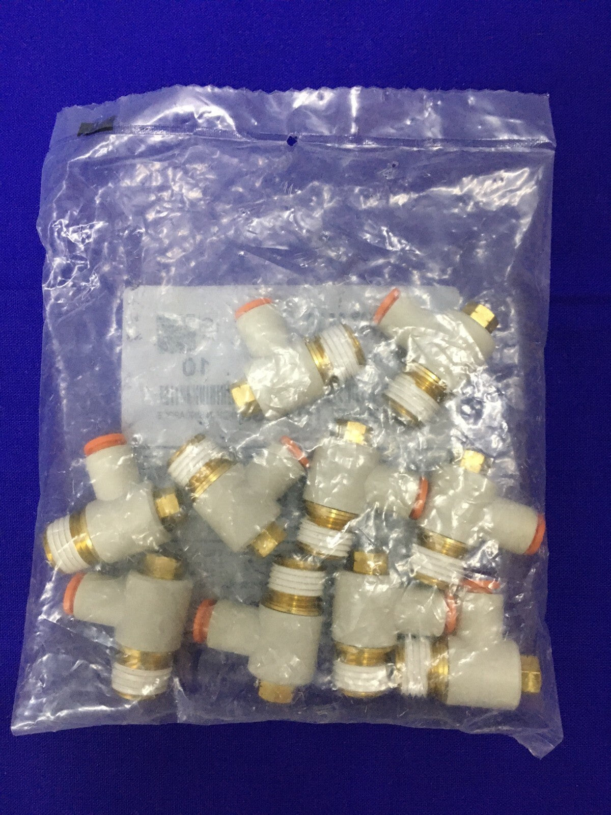 1 PACKAGE OF QTY 10 - SMC KQ2V07-35AS FITTINGS UNI MALE ELBOW