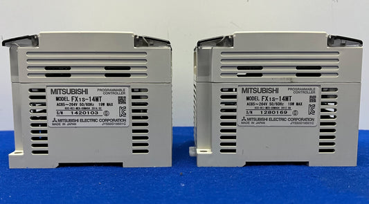 MITSUBISHI FX 1S-14MT PROGRAMMABLE CONTROLLER - 1 LOT QTY 2