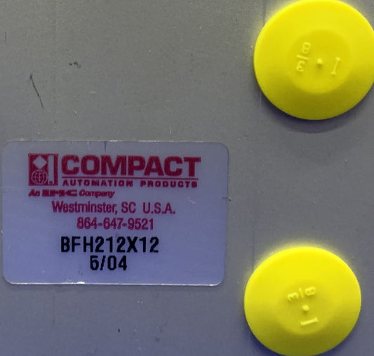 COMPACT AUTOMATION PRODUCTS BFH212X12 PNEUMATIC CYLINDER