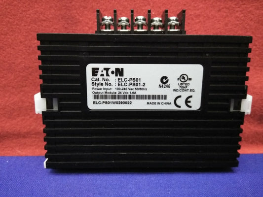 Eaton ELC-PS01 Power Supply Input: 100-240VAC 50/60Hz Output: 24VDC 1A